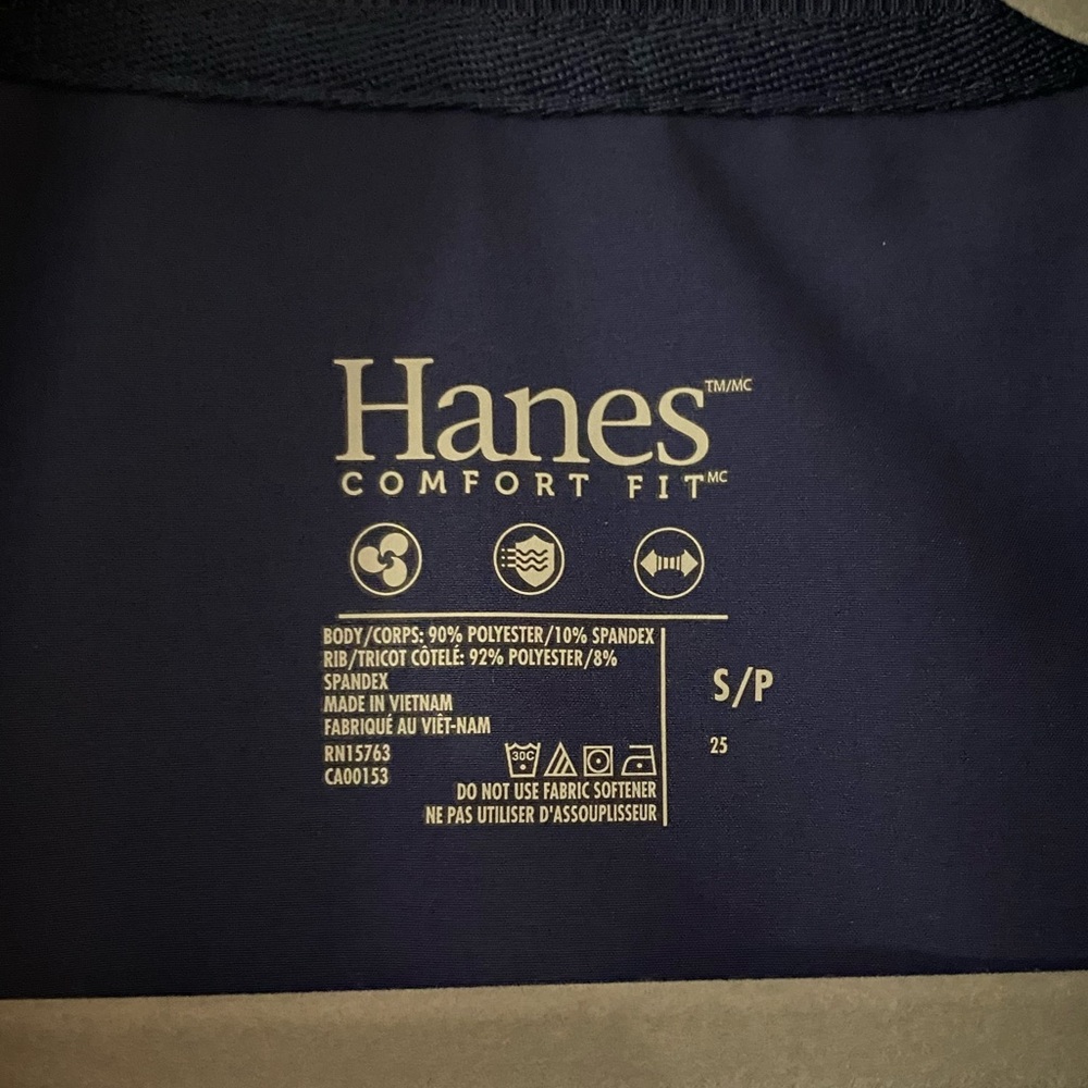 Hanes Women’s Navy Blue Comfort Fit Scrubs Vest Size Small - Picture 2 of 9